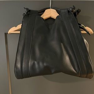Anthropologie black tote bag